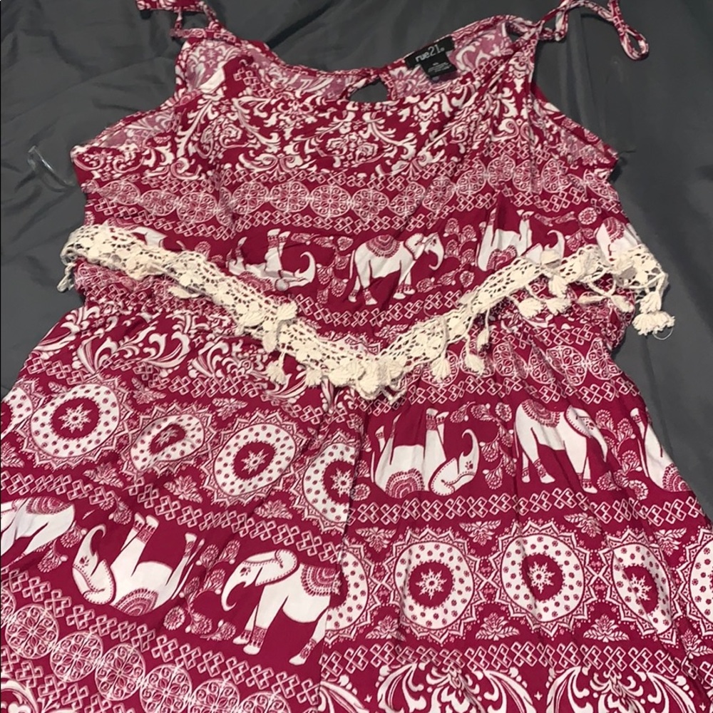 Elephant print romper